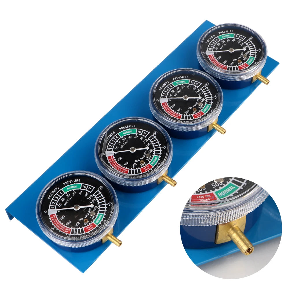for 2/4 Cylinder Motorcycle Carburetor Carb Synchronizer Kit Ignition Tester Balancer Test Gauges Set Motorbike Diagnostic Tools