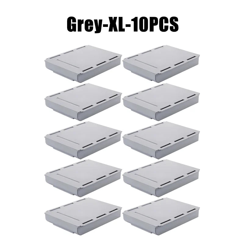 Hidden Storage Box Desk Storage Drawer Self-Adhesive Plastic Table Storage Holder Simple Sundries Cosmetics Stationery Organizer