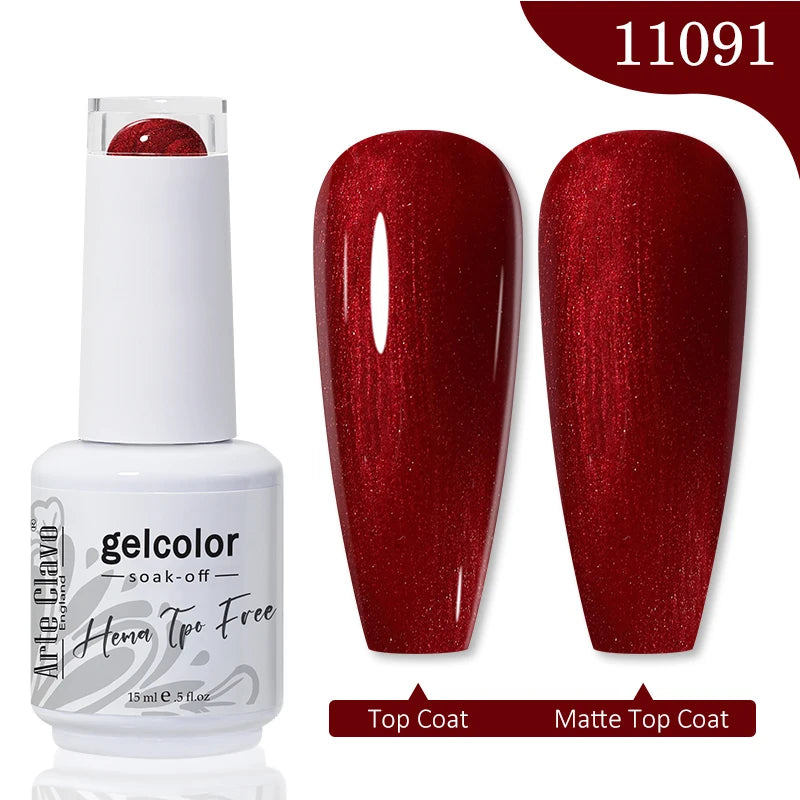 Arte Clavo HEMA TPO FREE Gel Nail Polish Jelly 15ml LED Nail Gel Hybrid Varnish Matt Top Base Coat Nail Art Gellak Primer