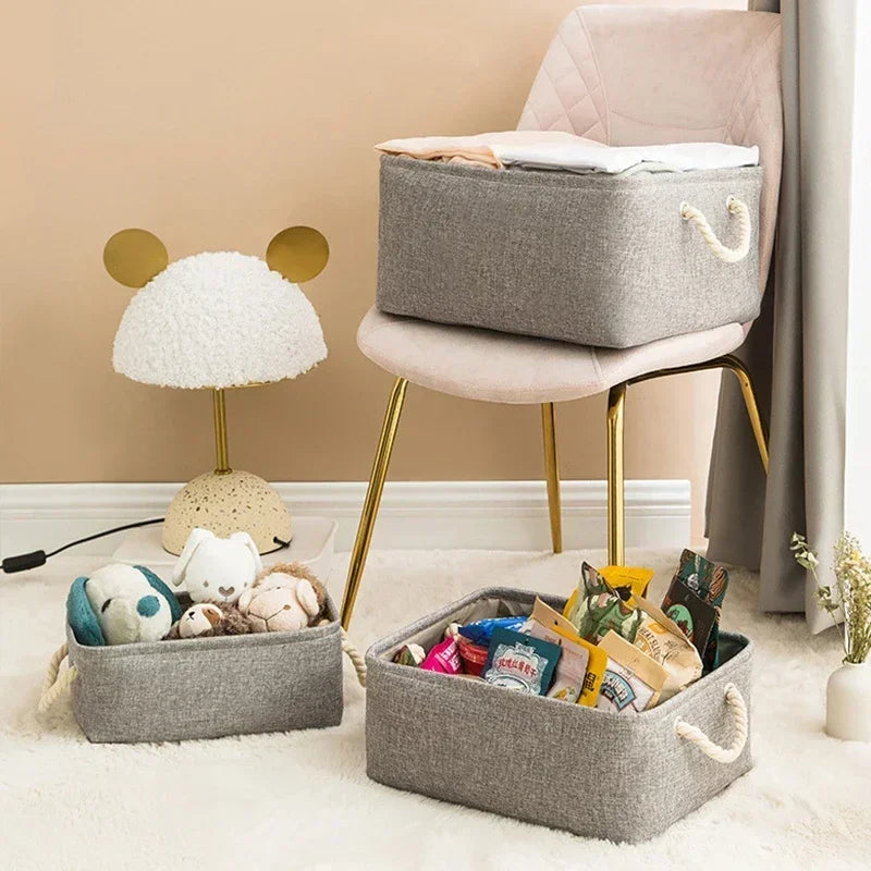 Sundries Storage Basket Cabinet Storage Box Laundry Basket for Toys Clothes Socks Book Organizer Multi-functional Storage Tool