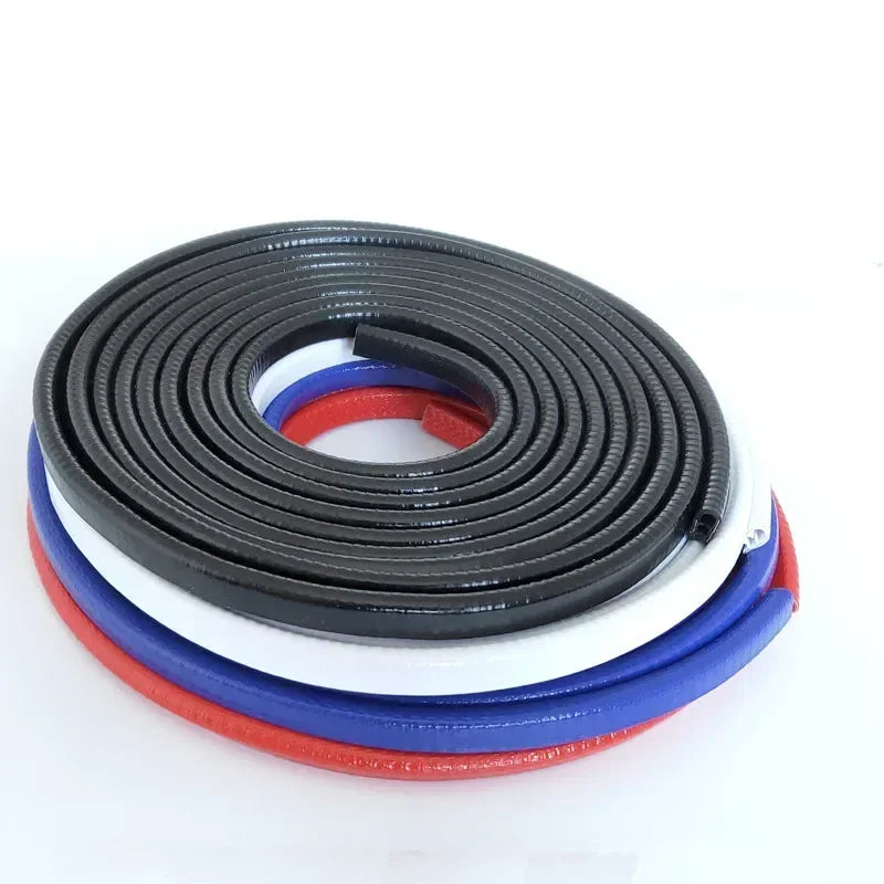1/3M U-Shaped Sealing Strip Rubber Edging Stainless Steel Protectio Door Car Dustproof Safety Iron sheet edge protection strip