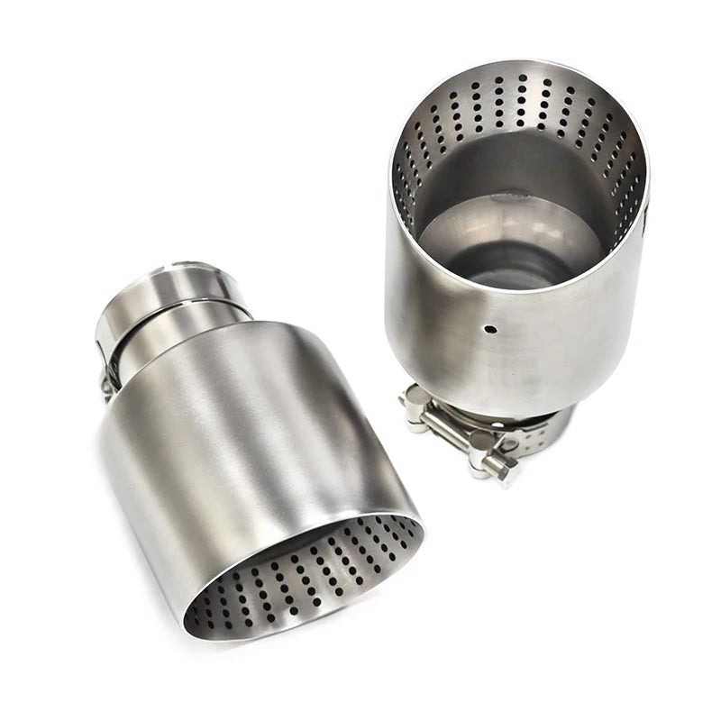1 Pcs Matte Stainless Steel Car Exhaust Tip System Pipe Universal Exhaust Tip For VW GTI MK7 Golf7 Nozzle 60MM 63mm Muffler Tip