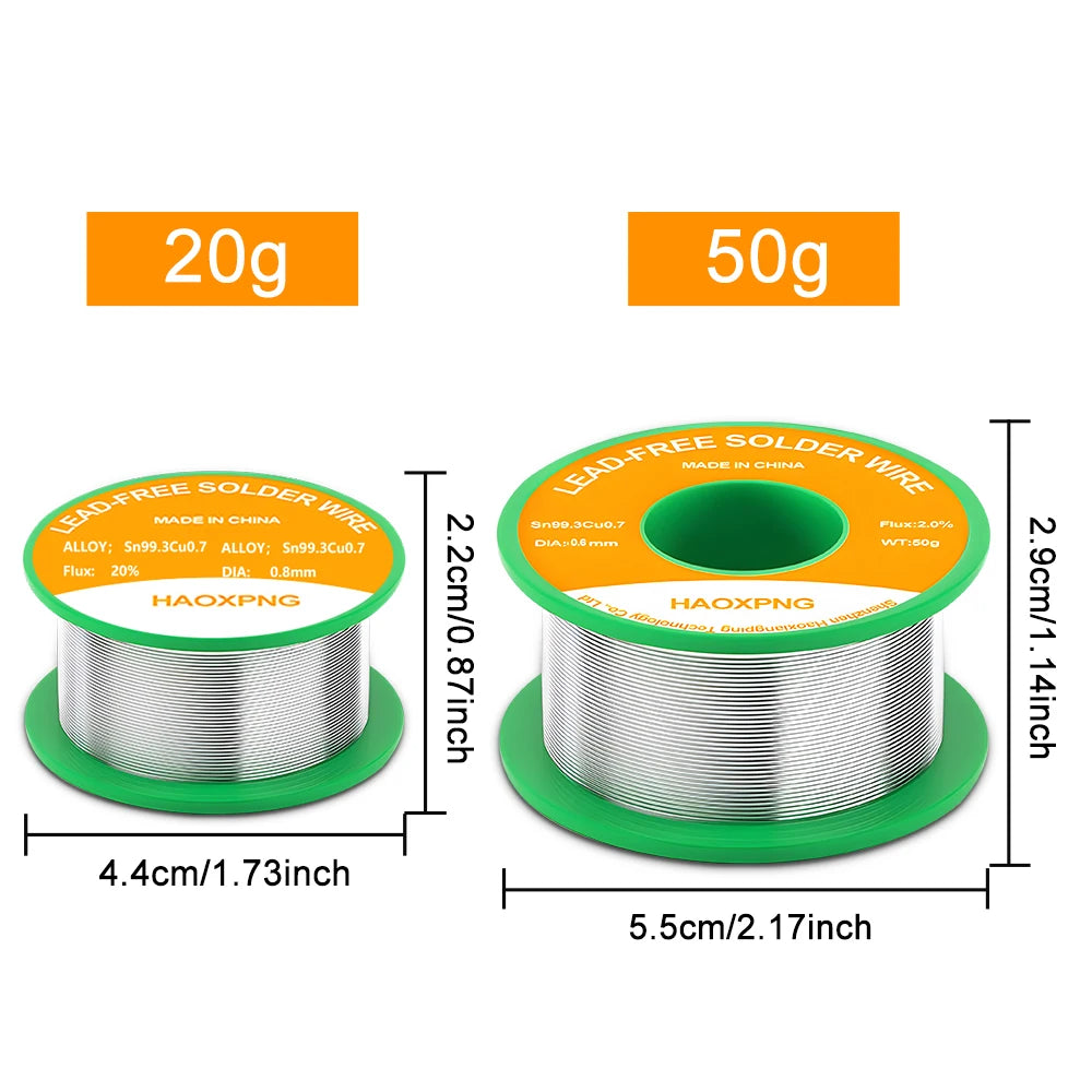 Lead-free flux core solder wire, no clean high purity solder wire, melting point 217, Sn69.3Cu0.7, 0.6mm, 0.8mm, 1.0mm