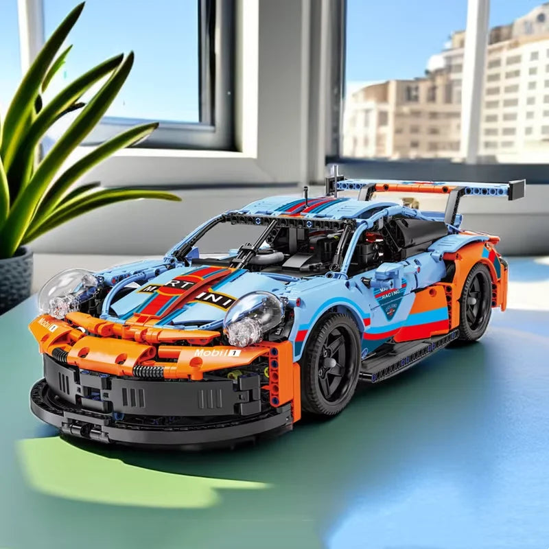 NEW 1680Pcs 1:10 Rsr Model Toys Building Blocks City Technology Super Speed Sport Car Bricks Vehicle Birthday Gifts for Children