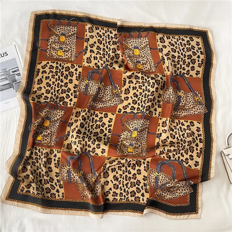 Spring Scarf Women's Luxury Design Polyester Material Smooth Scarf Soft Muslim Headscarf Shawl Beach 90x90cm