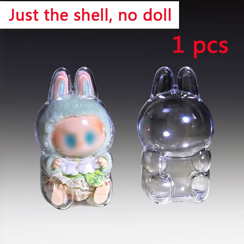 Transparent Protective Case Doll Case Doll Clothes Acrylic Protective Case Portable Doll Storage Box Chunky Doll Storage Bag