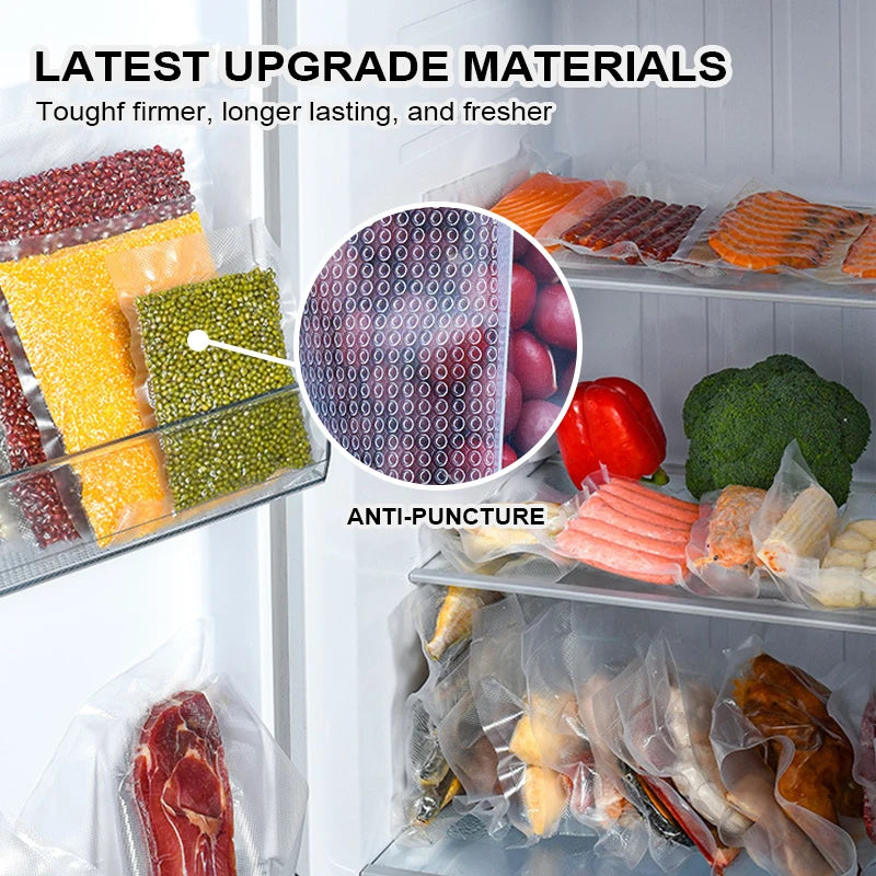 TINTON LIFE Food vacuum sealer Storage saver bags Vacuum Plastic rolls 5 size Bags For Kitchen Vacuum Sealer to keep food fresh