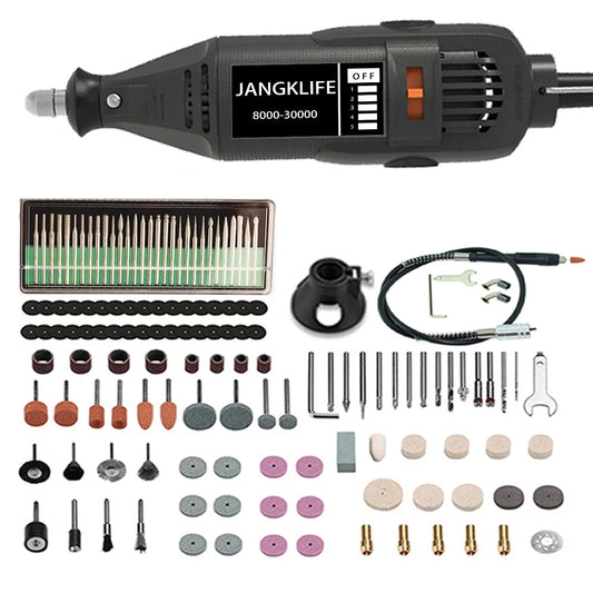 JANGKLIFE 110V 220V Power Tools Electric Mini Drill Die Grinder Engraver Polisher with Rotary Tools Set Kit  For  3000 4000