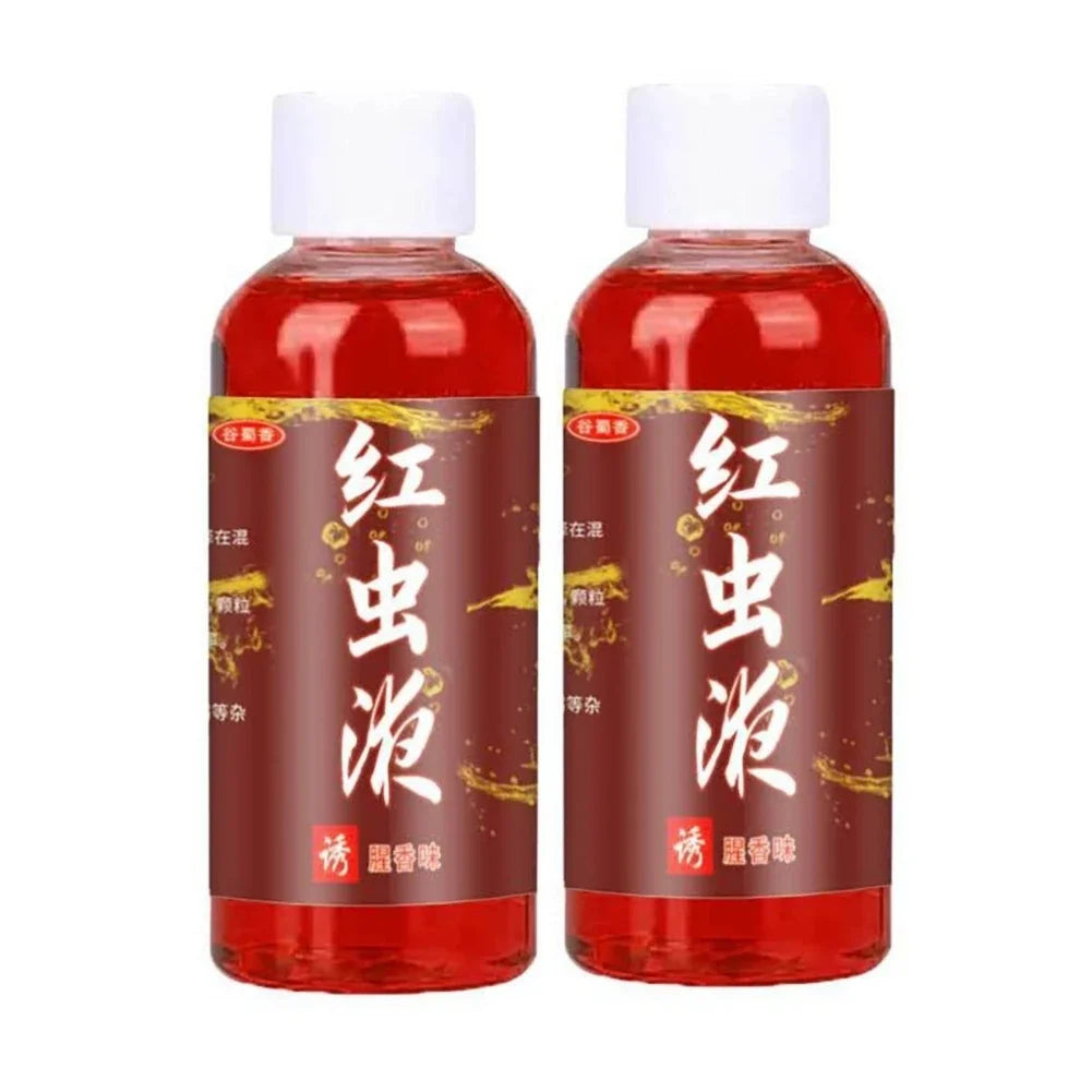 Concentrated Red Worm Liquid Multipurpose Concentrated Fish Bait Additive Permeability Red Worm Additive for Trout Cod Carp Bass