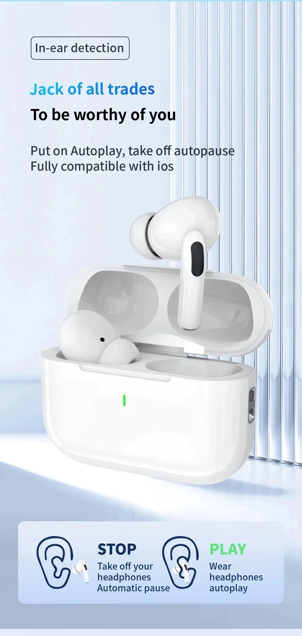 Original Air Pro TWS Max Wireless Bluetooth Earphones In Ear Earbuds Sport Noise Cancelling Headset For Android iPhone Headphone