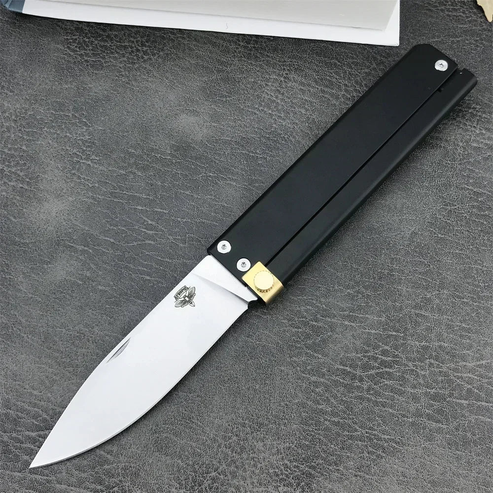 ATROPO Trapper Tactical Folding Pocket Knife D2 Sharp Blade Aluminum Alloy Handle Outdoor Pocket Hunting Survival Knife EDC Tool