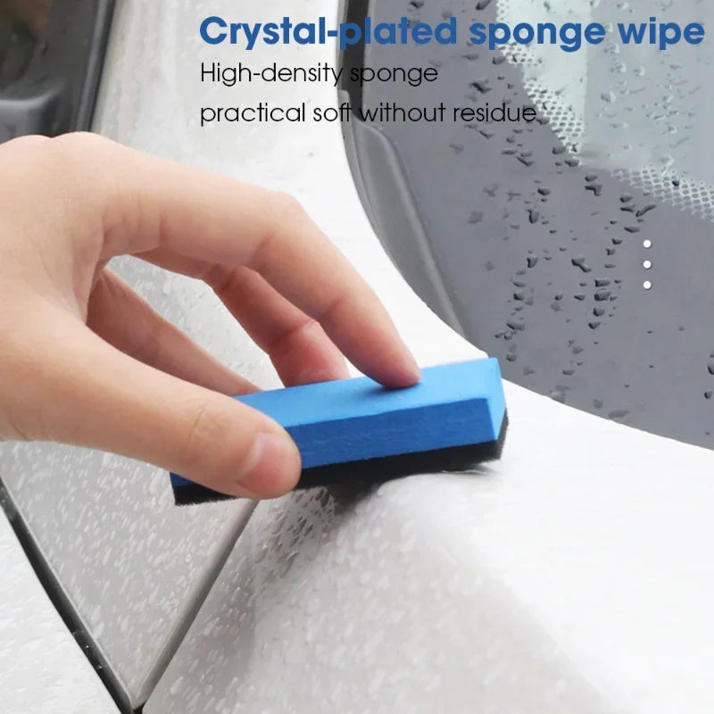 Car Ceramic Coating Sponge Applicator Glass Nano Wax Coat Sponge Wax Polishing Tire Brush Car Cleaning Tool Auto Accessories