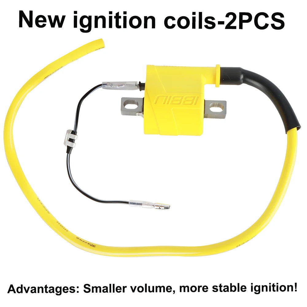 NIBBI 2T/4T Universal Motorcycle Ignition Coil Motocross Racing Coil for Honda ATV Scooter Yamaha Ktm Engine Ignition Parts