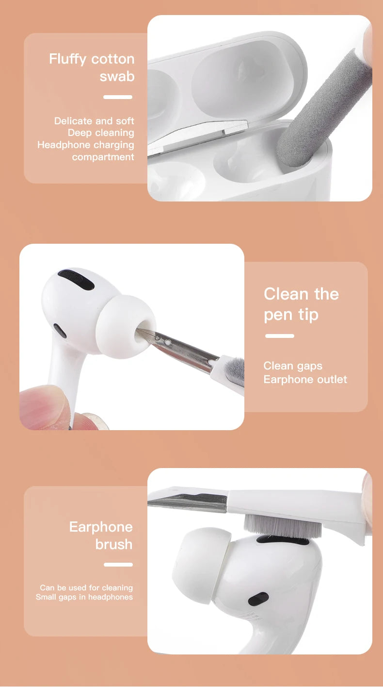 20in1 Digital cleaning kit for iPhone tablet, AirPod screen cleaner, headphone cleaning stick, computer keyboard cleaning brush
