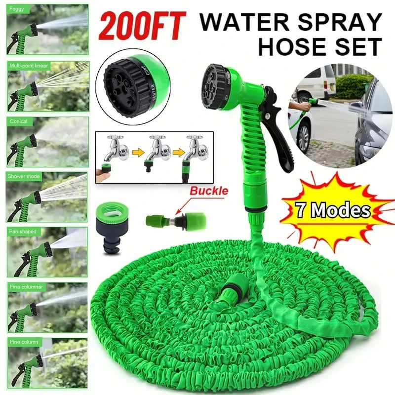 Water Gun, 7Water Spraying Functions, Home Expandable Magic Hose, High-Pressure Car Wash, Garden Watering Hose