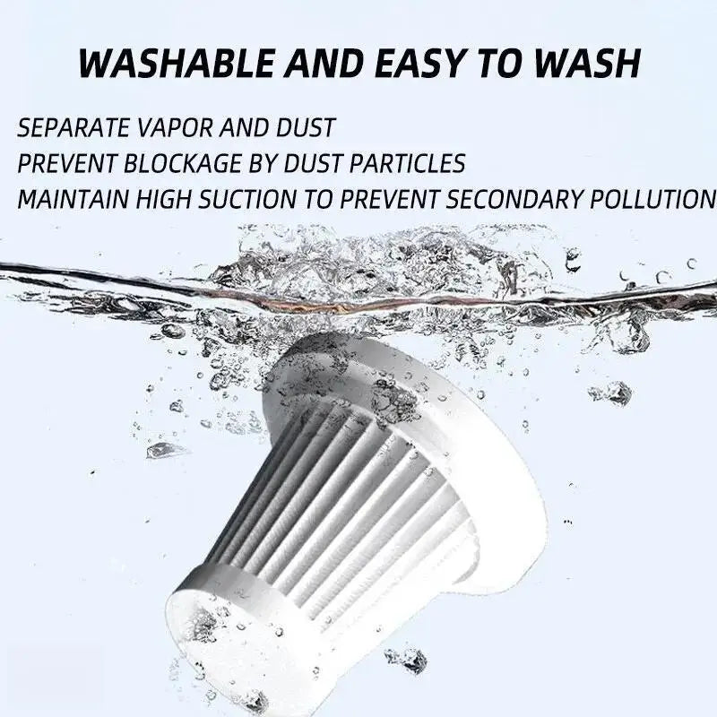 1pc Wireless Vacuum Cleaner Dual Use for Home and Car 120W High Power Powerful Vacuum Cleaner Black