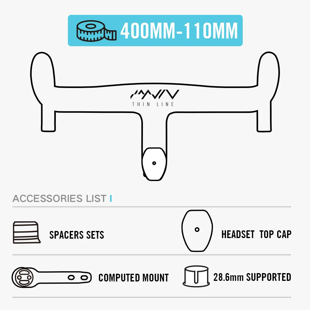 LEXON Full Carbon Road Integrated Handlebar Ultralight Road Bike Handlebar T1000 Racing Bent Bar, Bicycle Accessories 28.6mm