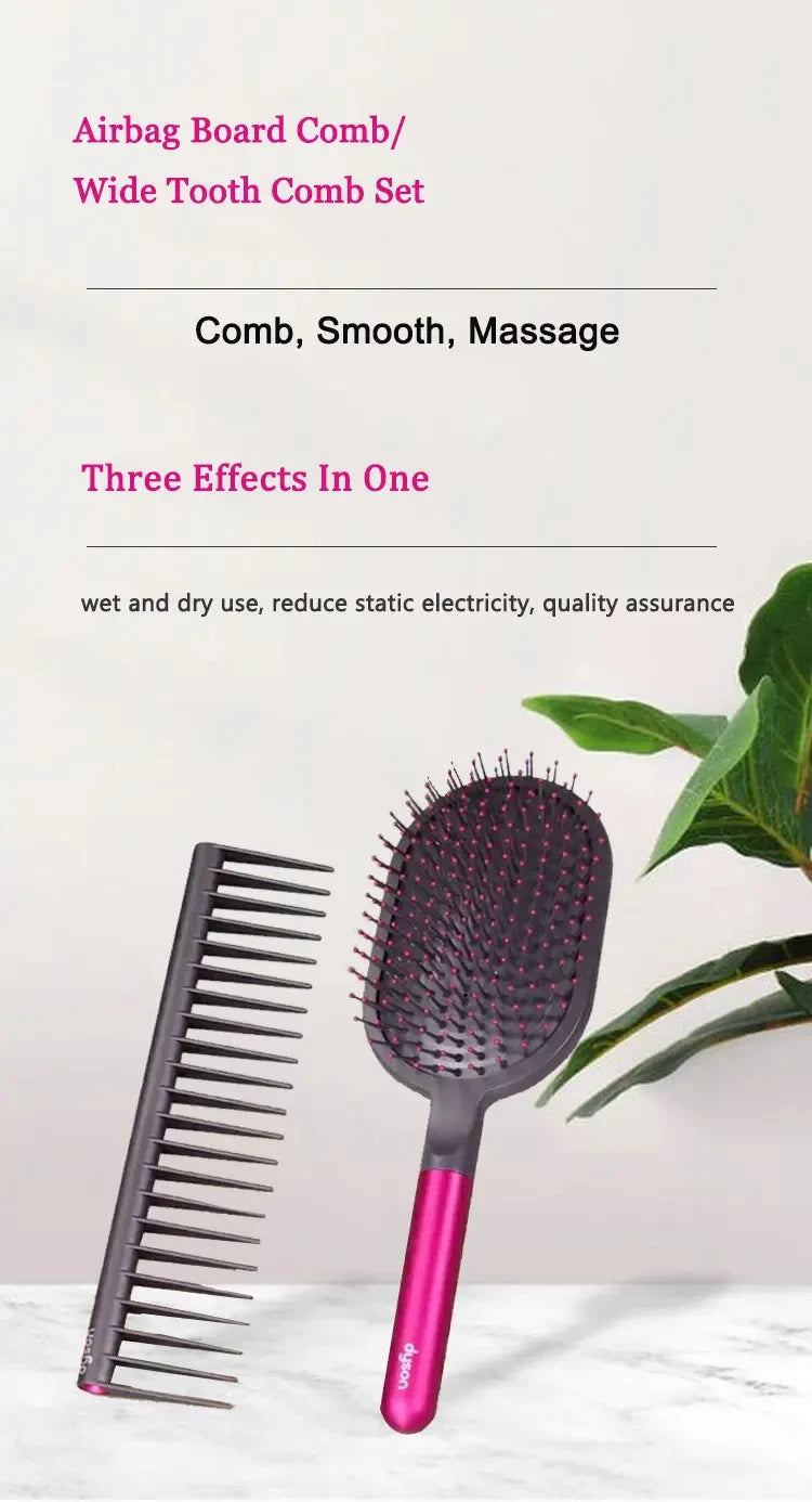 New For Airbag Comb+Wide Tooth Comb+Cylinder Comb Massage Airbag Hairbrush Hairdressing Curly Styling Set Kit