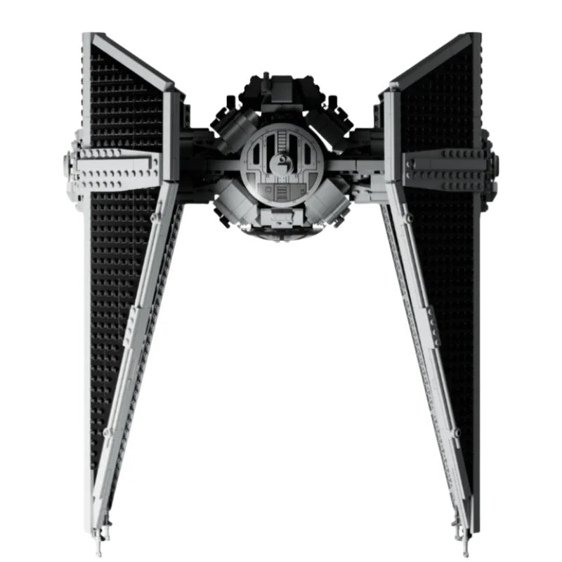 New Spaceship TIE 1931Pcs Interceptors Bricks Model Sets Building Blocks Modified from Imperial Fighters Assembly MOC Toys Gifts