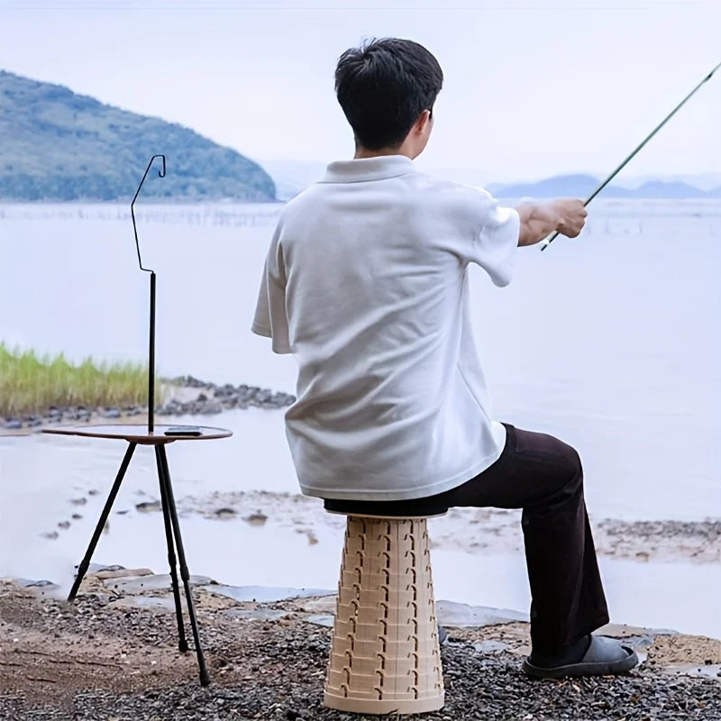 Outdoor folding stools, portable, travel adjustable and extendable chairs, soft rubber seats, street vendors, night markets