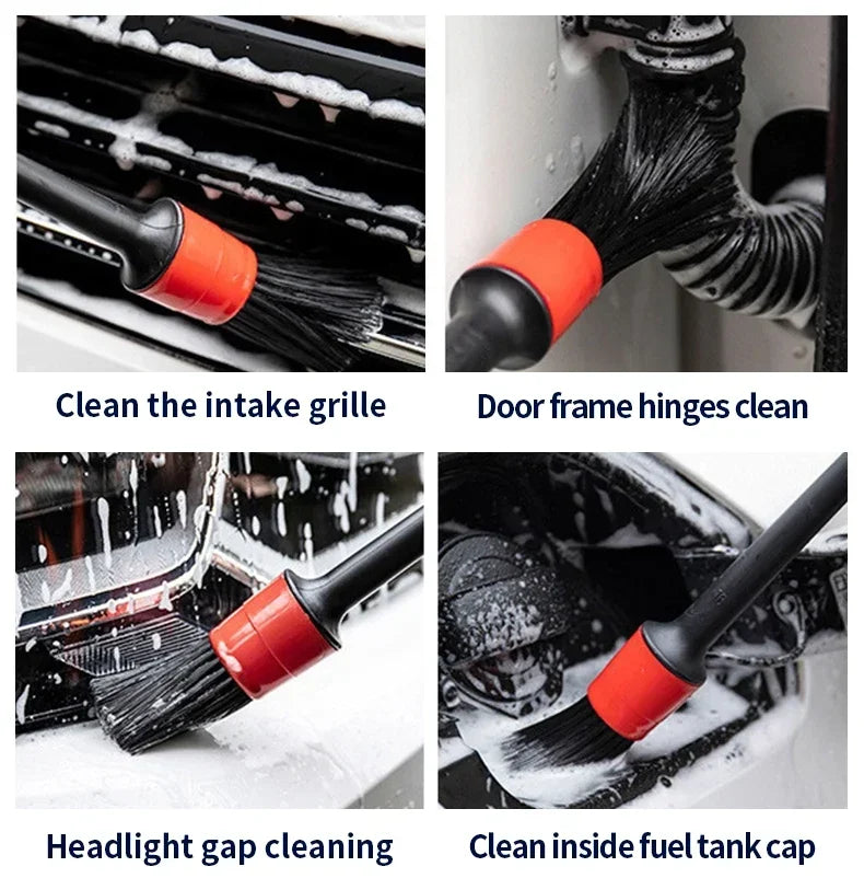 Car Cleaning Set Car Detailing Brush Towel Glove Auto Dashboard Air Outlet Cleaning Tools Kits for Car Wash Accessories