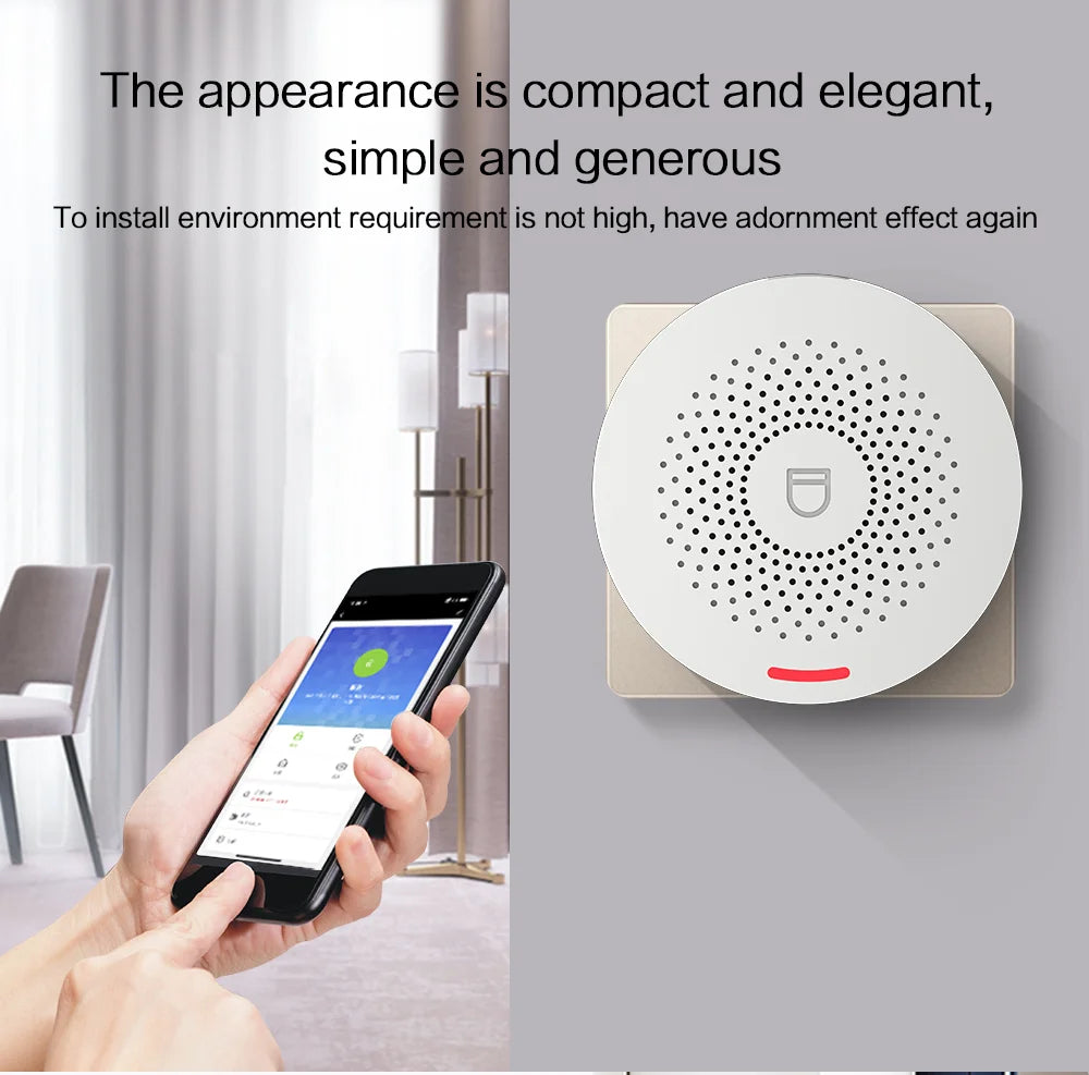 Wifi Tuya Home Alarm System 433MHz Burglar Security Alarm Smart Life App Control Wireless Home Alarm