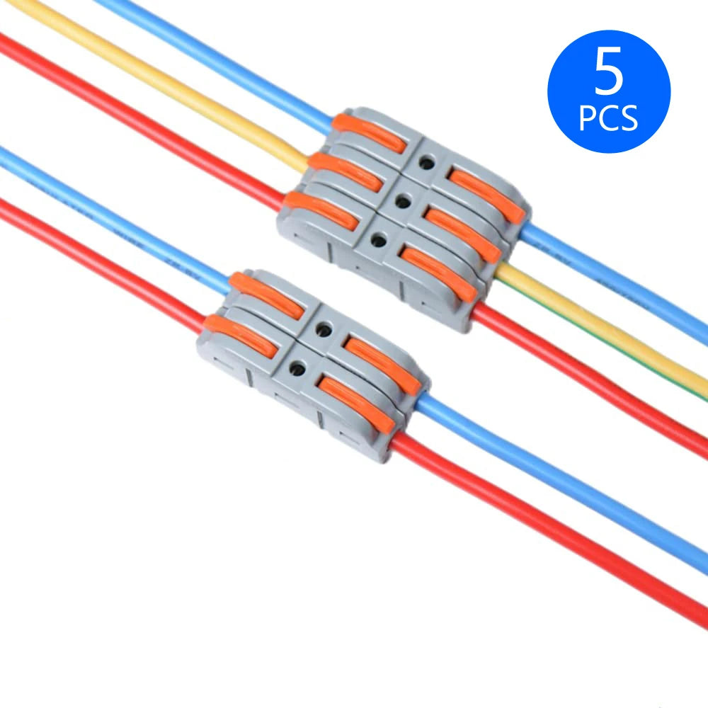 1 in Multiple out Quick Wiring Connector Universal Splitter Wiring Cable Push-in Can Combined Butt Home Terminal Block SPL 222