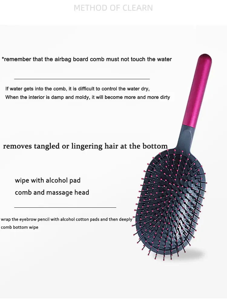 New For Airbag Comb+Wide Tooth Comb+Cylinder Comb Massage Airbag Hairbrush Hairdressing Curly Styling Set Kit