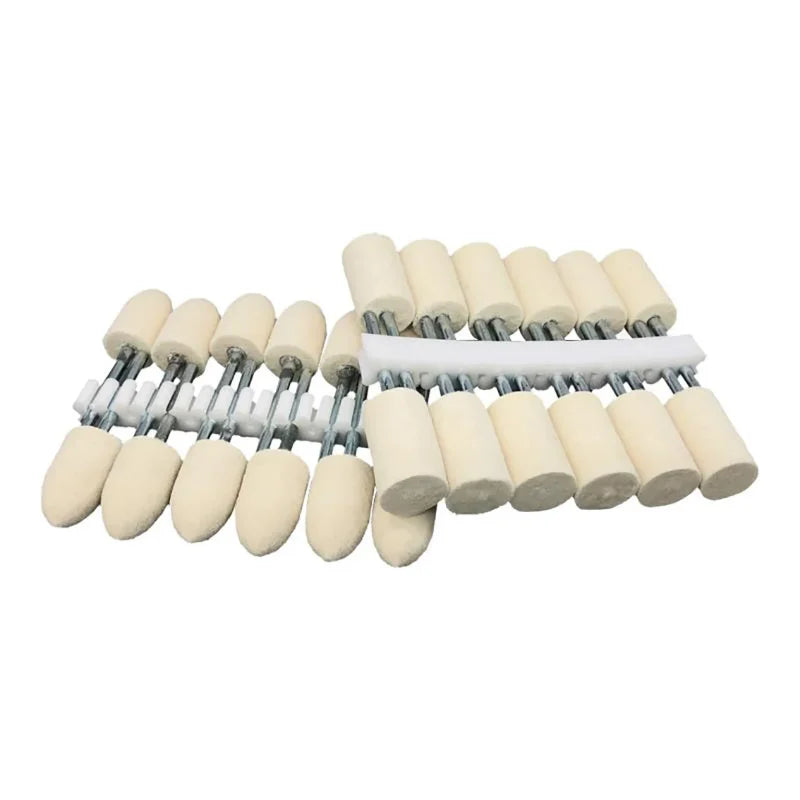 5/6PCS O.D 3-12mm Wool Felt Polishing Wheel Grinding Head Suitable for Dremel Drill Bit Rotation Tool 2.35mm Handle