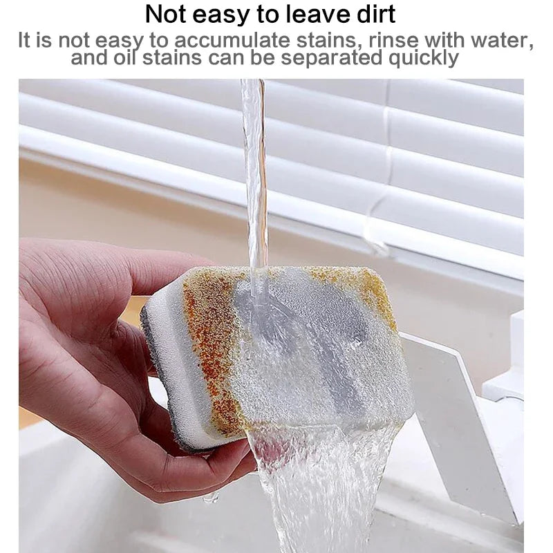 20/30pcs Dishwashing Sponge Kitchen Nano Emery Magic Clean Rub Pot Rust Focal Stains Sponge Removing Kit Cleaning Brush Sponges