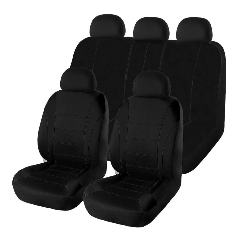 AUTO HIGH Universal Auto Seat Covers Full Set for Car Truck SUV Van Polyester Front & Rear Protector