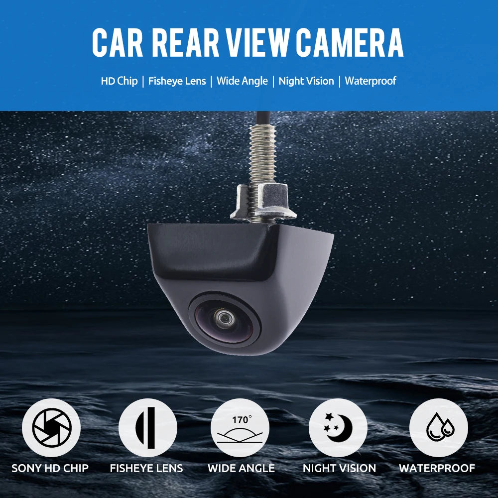 Parking Assistance Car Rear View Camera 12V Back Reverse Fish Eyes Night Vision CCD HD 120 Degree Angle Auto