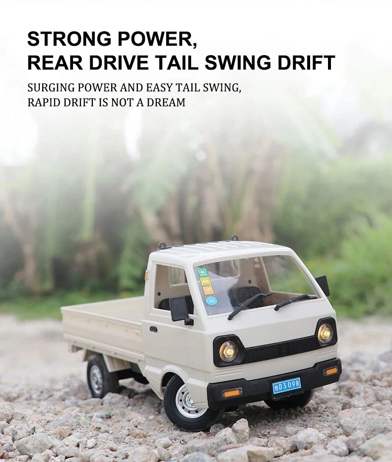 ZWN 1:12/1:16 Retro Rc Car With LED Lights Full-scale Simulation Vehicle Professional 4WD Remote Control Pickup Truck Model Toys