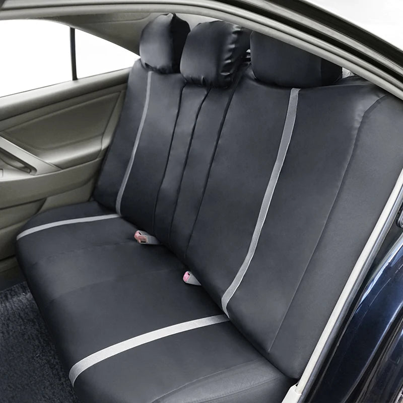 AUTOPLUS Universal Car Seat Covers Artificial Leather Bright Sheet With 3 Zipper Car Accessories Interior Seat Cushion Protector