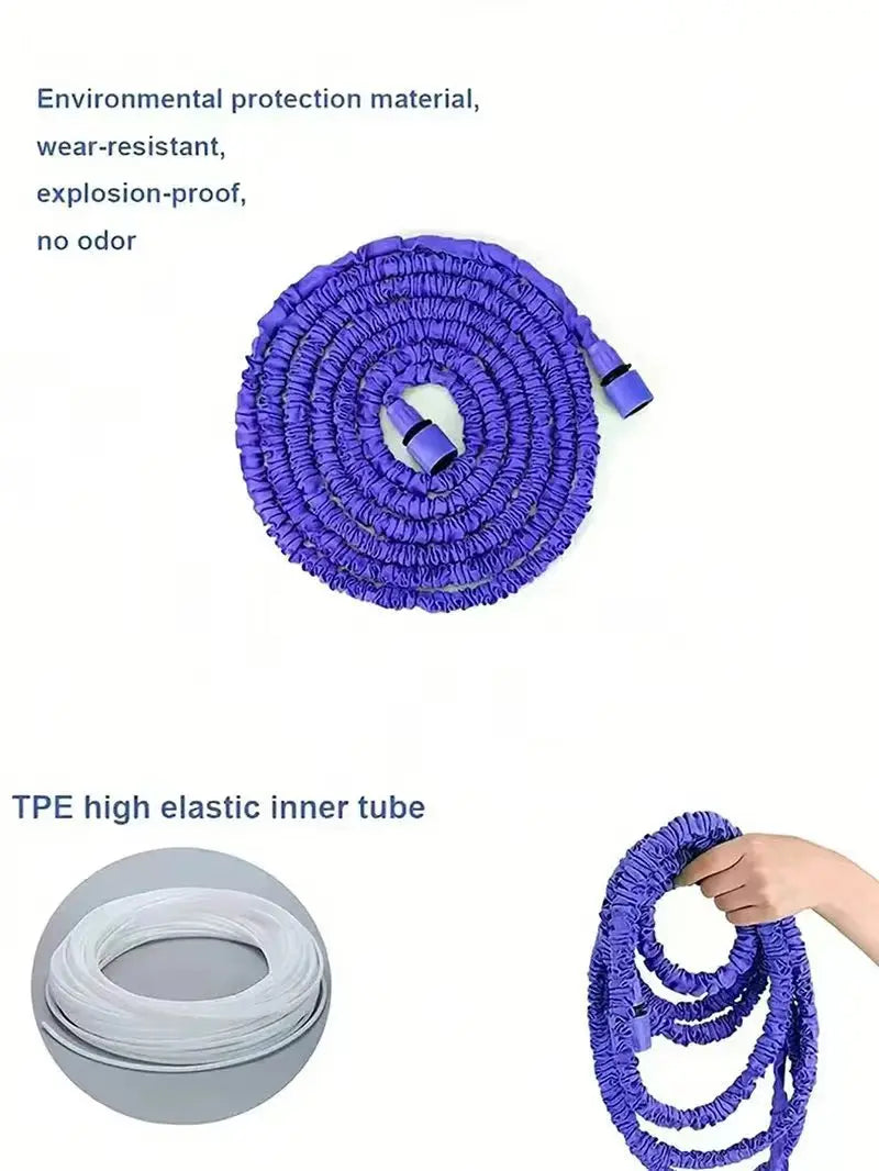 Water Gun, 7Water Spraying Functions, Home Expandable Magic Hose, High-Pressure Car Wash, Garden Watering Hose