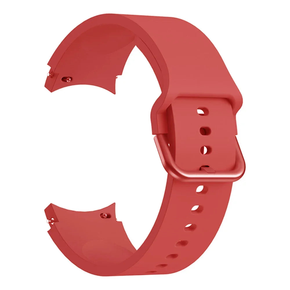 Original Silicone Band for Samsung Galaxy Watch 7 6 5 4 40mm/44mm 5Pro No Gap Bracelet Galaxy Watch 6/4 Classic 46mm 47mm Strap
