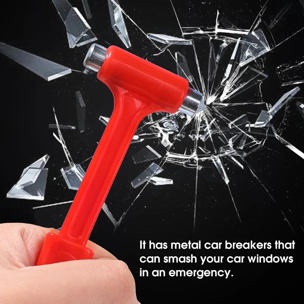 Car Buses Trucks Safety Hammer Multifunctional Seat Belt Cutter Window Breaking Hammer Portable Emergency Rescue Escape Tool