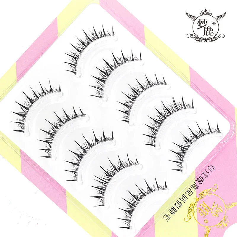 Dream Deer False Eyelashes A Type Eyelashes Upgraded Lash V-shaped 0.14mm Transparent Stem Soft Natural Eye Lashes Mink