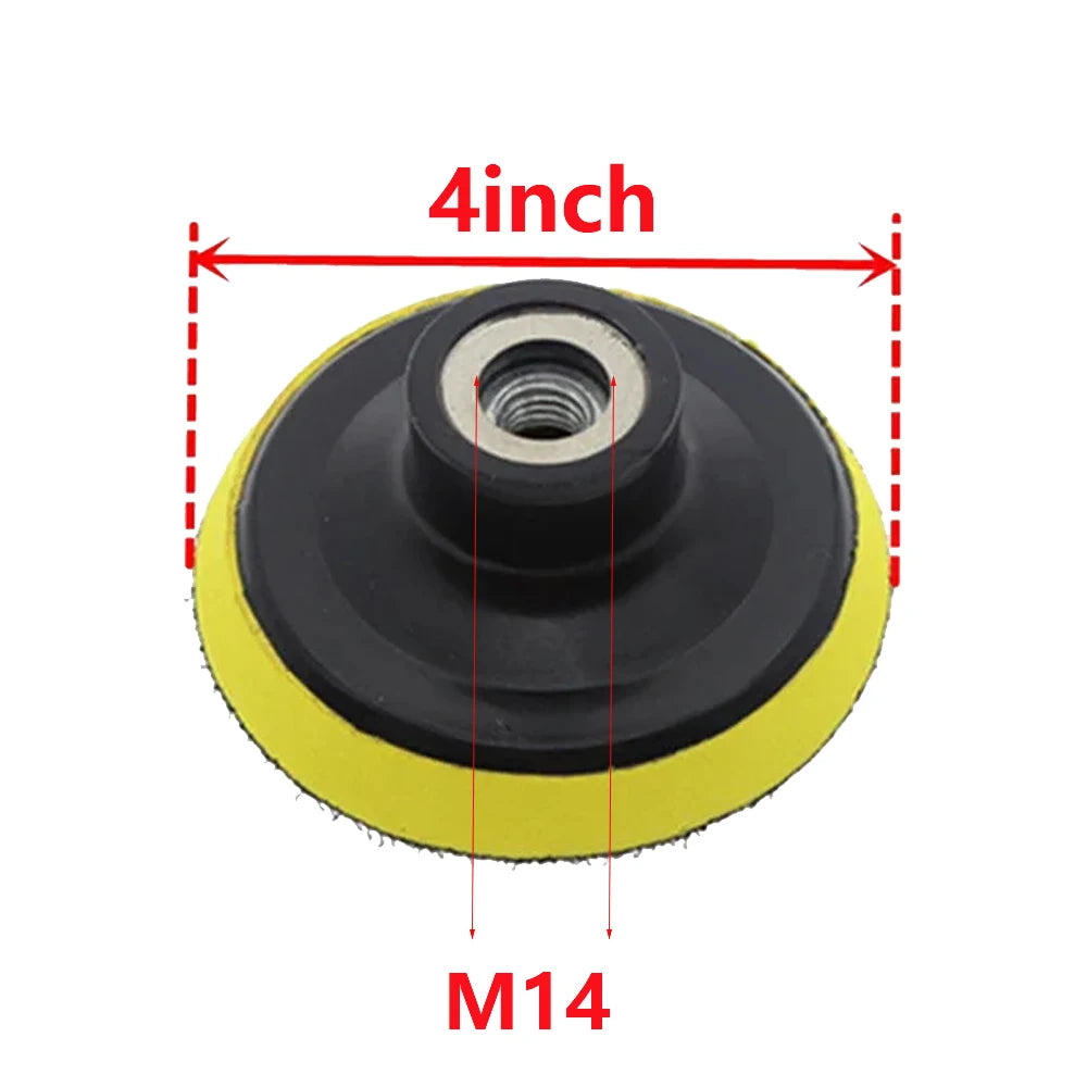 3/4/5/6/7inch M10 M14 Backing Pad Sanding Holder Disc Hook and Loop Polishing Backer Plate Drill Rod for Polisher Grinding Tool