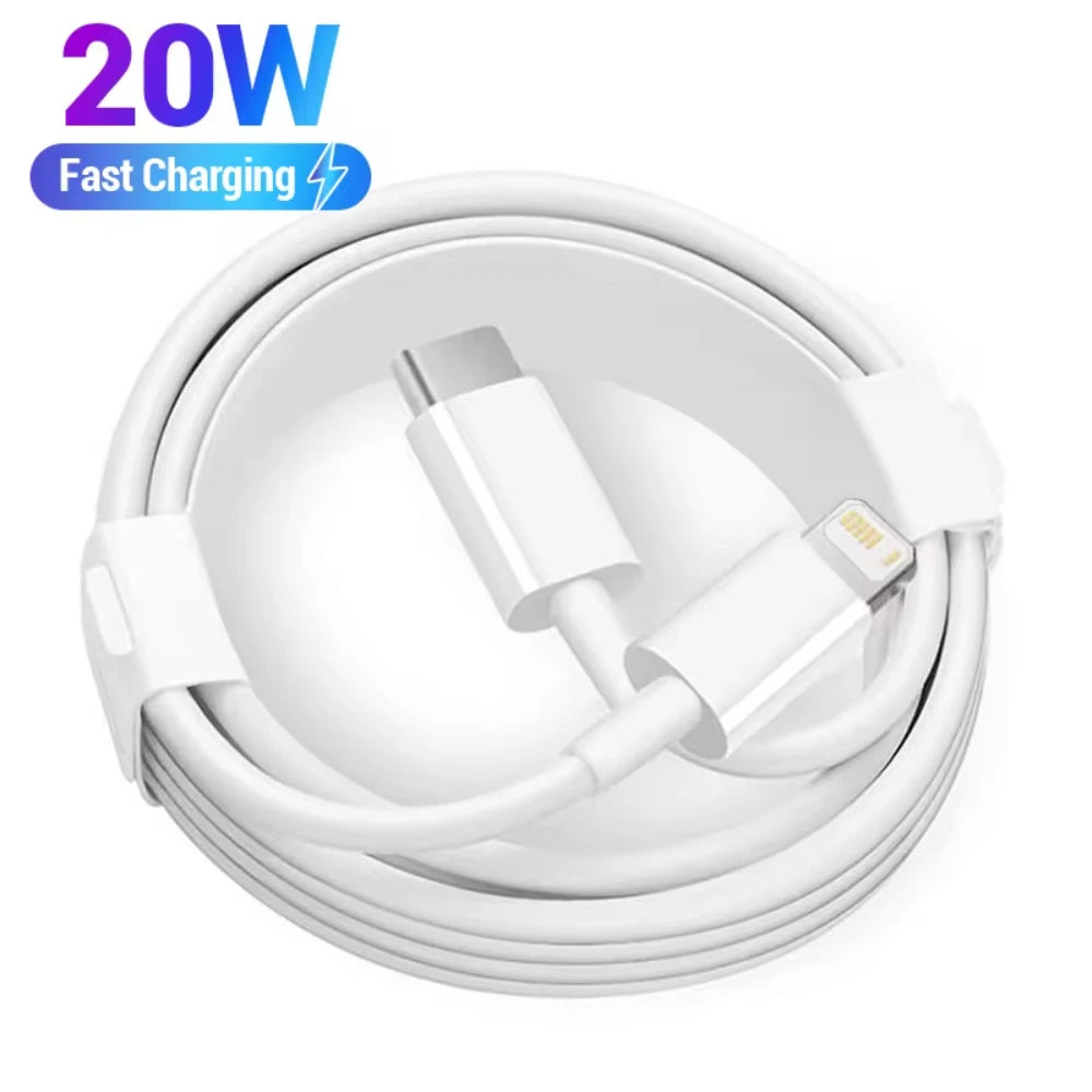 Original 20W PD USB Type C to Lighting Fast Charger Cable For