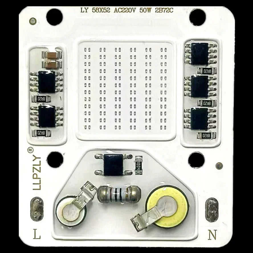 50W COB Light Source Smart IC No Need Driver DIY Flood light LED Bulb Spotlight AC 220V COB LED Chip Lamp For Outdoor Lighting