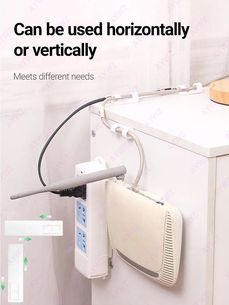 No-punch Cable Manager, Wall Sticker, Traceless Wire Storage, Fixed Self-adhesive Wire Clip, Network Cable Routing Artifact