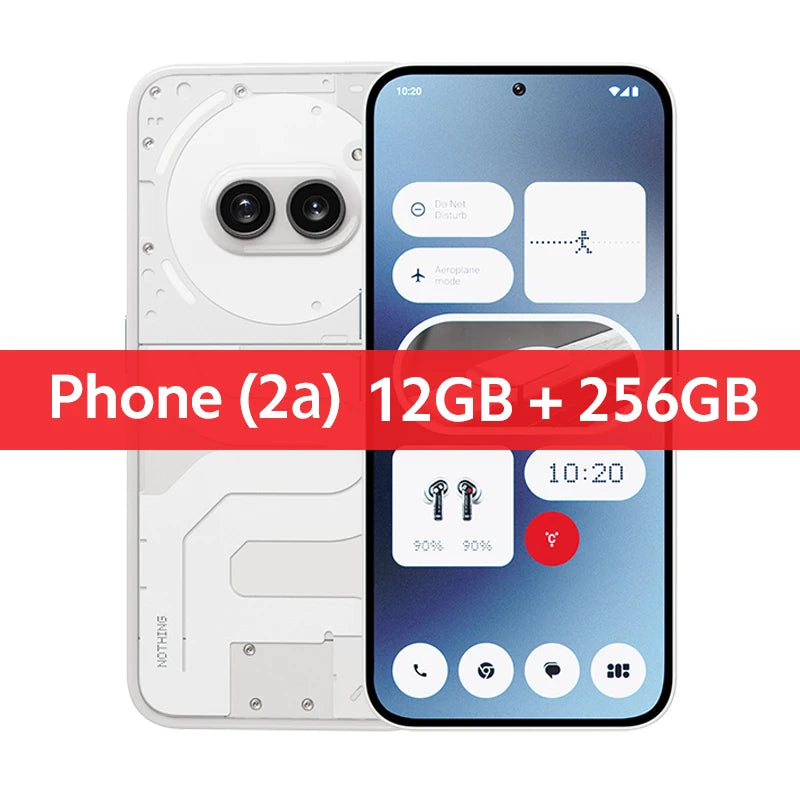 Nothing Phone (2a) Global Version Smartphone Dual 50MP Cameras Dimensity 7200 Pro Processor 6.7" 120Hz Flexible AMOLED Display