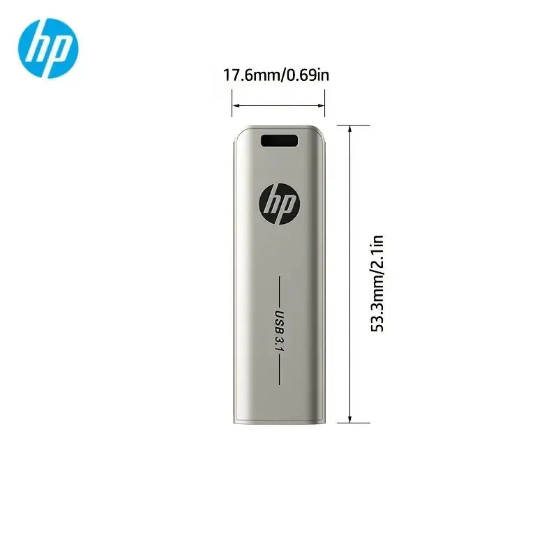 HP USB 3.1 Metal USB Flash Drive 32GB 64GB 128GB 256GB Pen Drive Creative Personality Car Music Gift High-Speed USB PenDrive