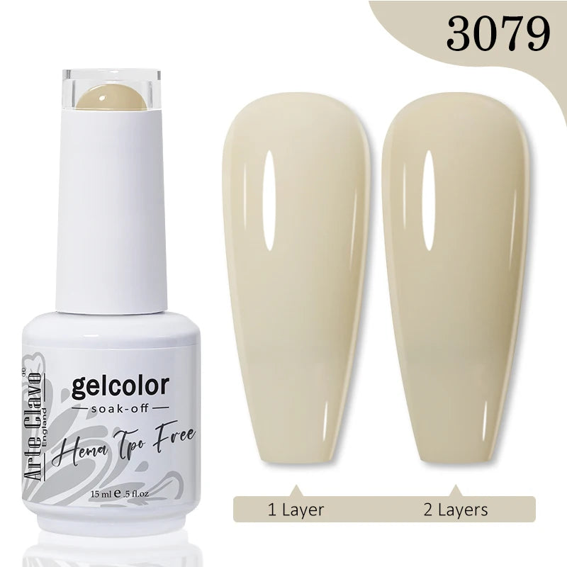 Arte Clavo HEMA TPO FREE Gel Nail Polish Jelly 15ml LED Nail Gel Hybrid Varnish Matt Top Base Coat Nail Art Gellak Primer