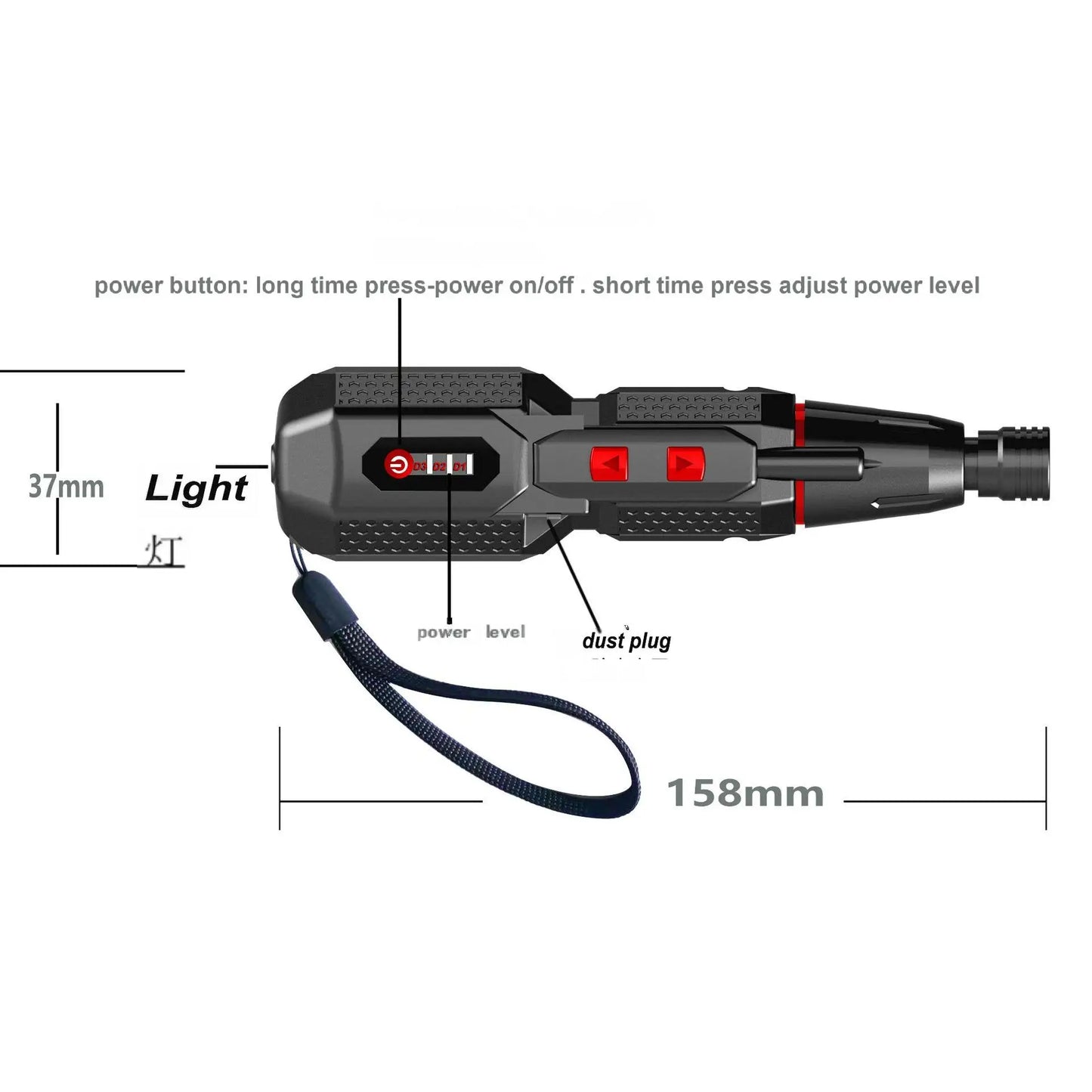 Cordless Electrical Screwdriver Set 4.2V Smart Electric Screwdrivers with LED Lights USB Rechargeable Home Repair Tools Kit