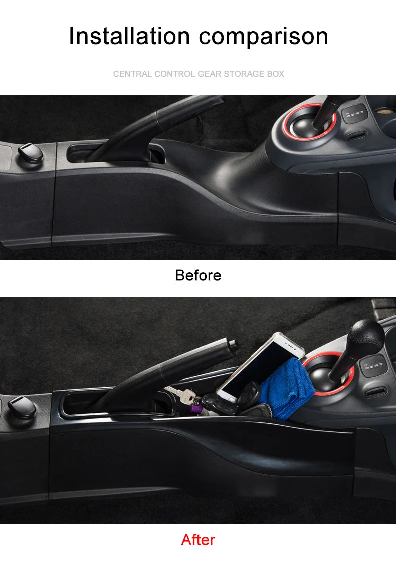 Car Central Control Storage Box Gear Stowing Tidying For Mercedes Smart 453 Fortwo Forfour Car Accessories Interior Modification