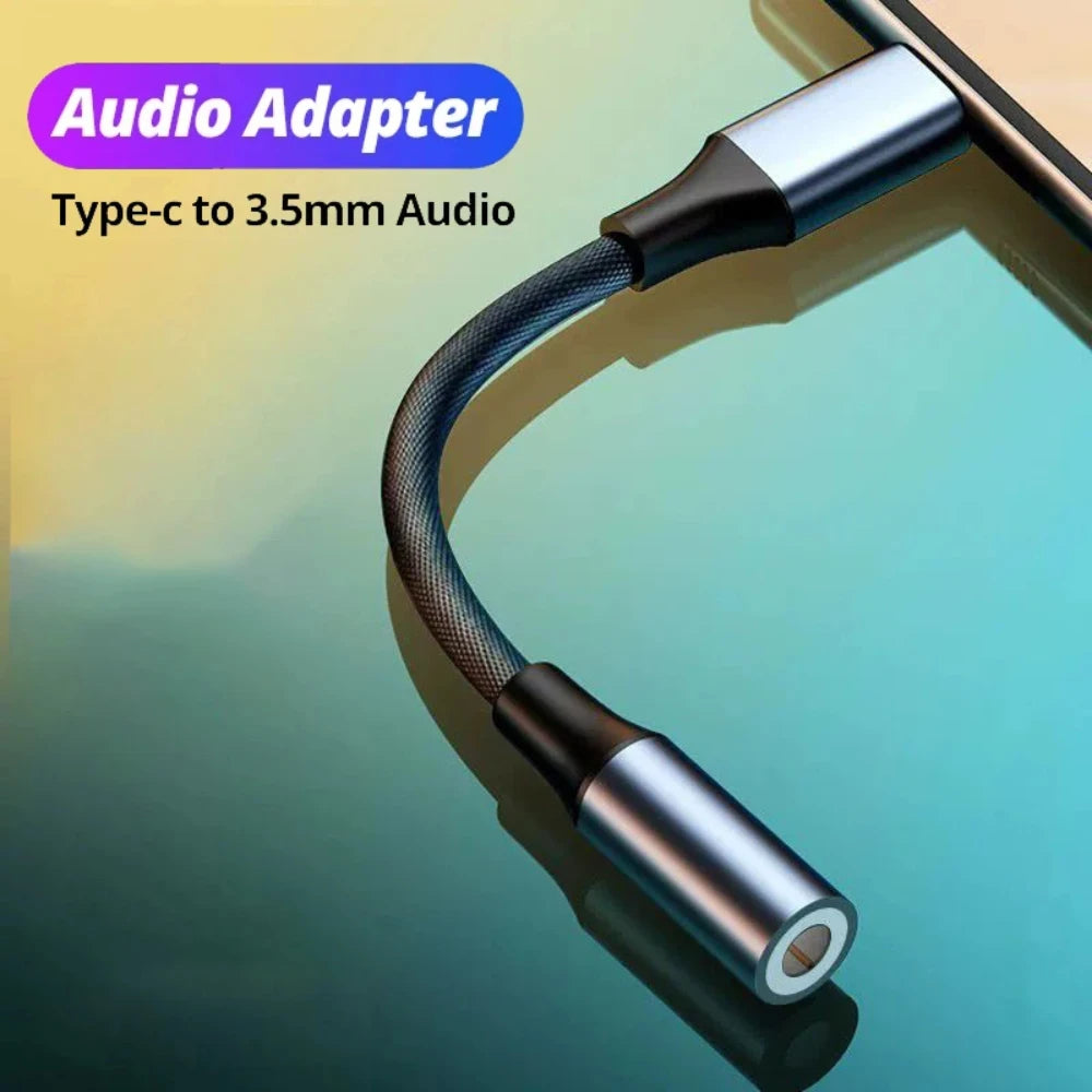 NNBILI HiFi USB Type C To 3.5 Jack Earphone Adapter USB-C 3 5mm Audio Cable Converter For IPhone 15 Series Samsung Galaxy Huawei