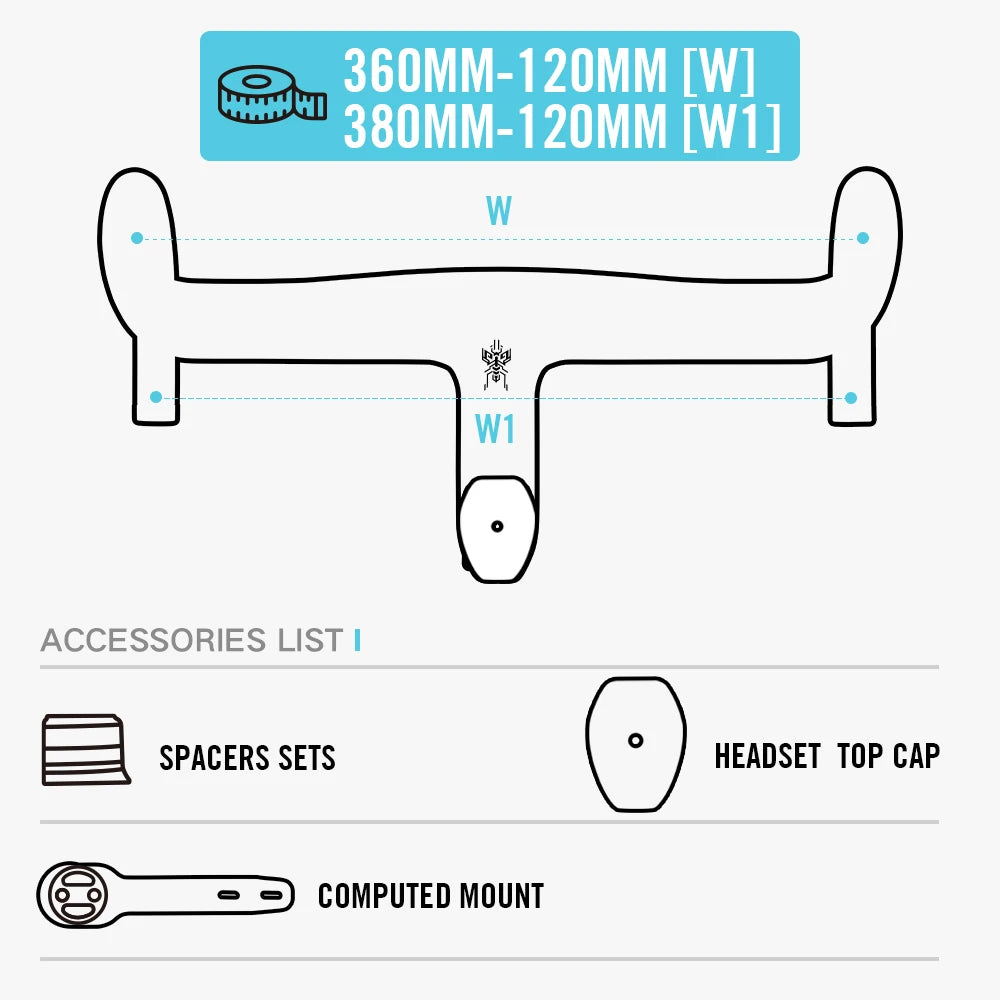 LEXON VERO Full Carbon Road Bike Handlebar Full Inner Cable Urltra-Light Bicycle Racing Handlebars Cycling Product Accessories