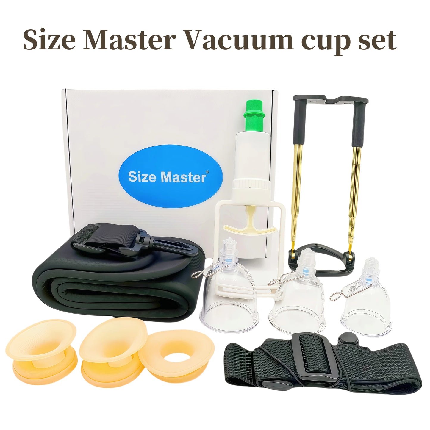 New penis Man enlargement and lasting power training device glans shape vacuum cup with adjustable length of metal holder